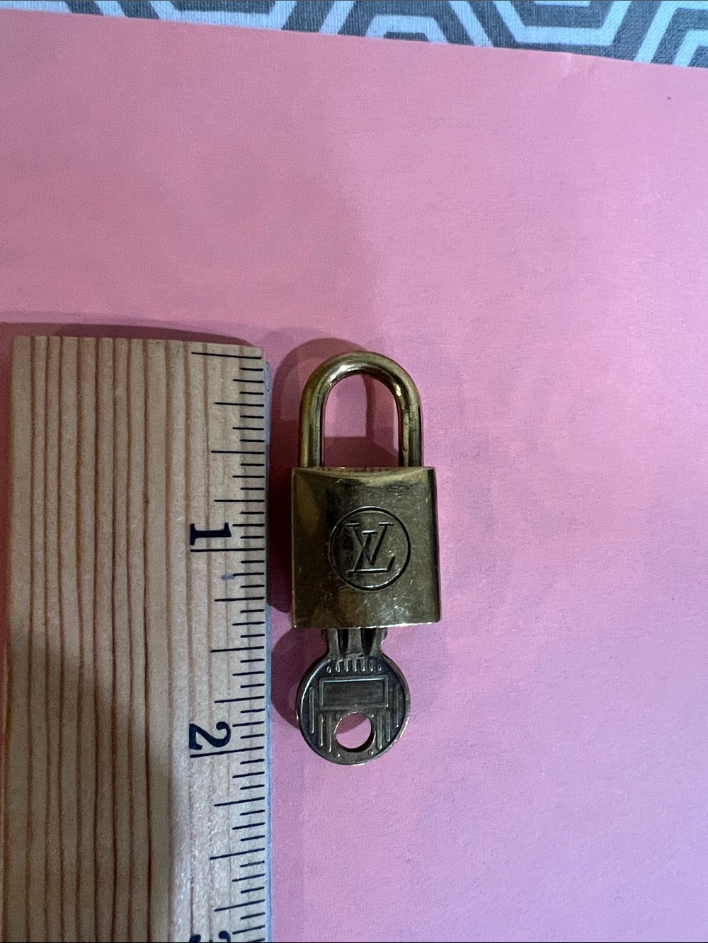 Louis Vuitton Brass Padlock and Key - Gold